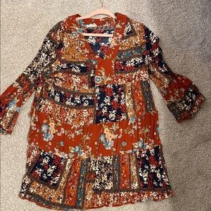 Entro Multicolor Floral Dress